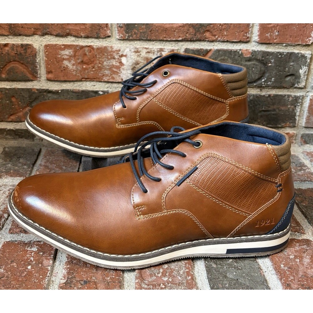 Freeman 1921 Evan Chukka Boots Men’s 10W Brown Memory Foam Casual Dress Shoes
